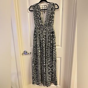 America & Beyond animal print cover up